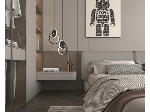 Cena Moderna Do Quarto 43 Modelo 3D