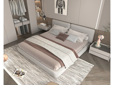 Cena Moderna Do Quarto 43 Modelo 3D