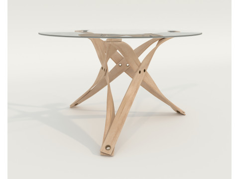 Modern Dining Table and Chairs 41 3D Model