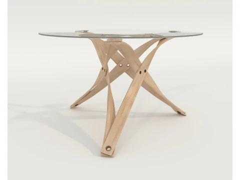 Modern Dining Table and Chairs 41 3D Model