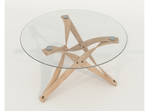 Modern Dining Table and Chairs 41 3D Model