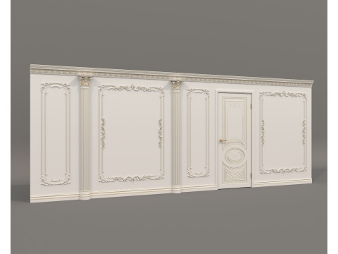 Wall Molding in Classic French style 47 Modello 3D