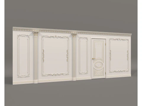 Wall Molding in Classic French style 47 3D Model
