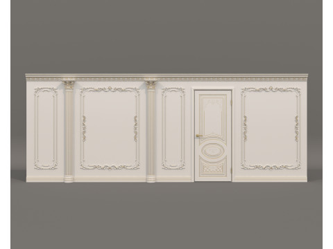 Wall Molding in Classic French style 47 Modello 3D