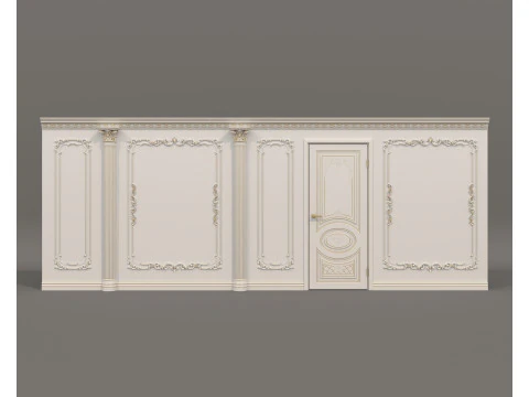 Wall Molding in Classic French style 47 3D Model