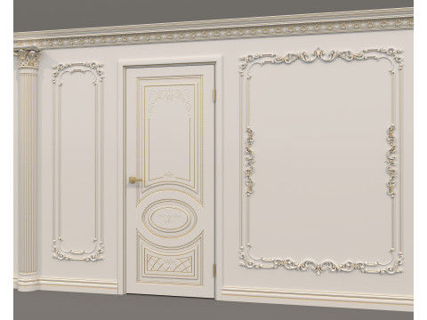 Wall Molding in Classic French style 47 Modello 3D