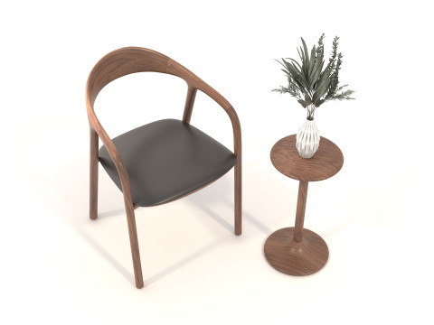 Modern Coffee Table and Chair 19 3D 模型