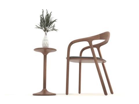 Modern Coffee Table and Chair 19 3D 模型