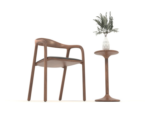 Modern Coffee Table and Chair 19 3D 模型