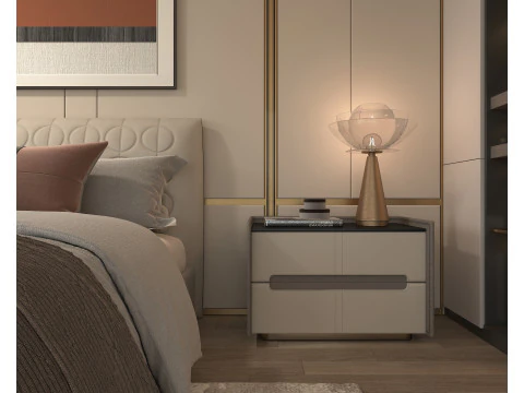 Moderne Schlafzimmerszene 45 3D Modell