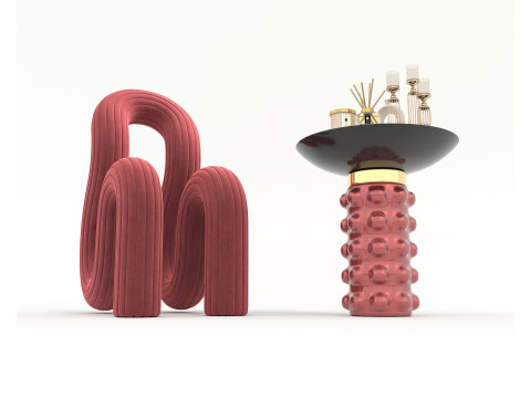 Modern Coffee Table and Chair 20 Modelo 3D