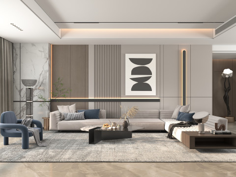 Living Room Scene 12 3D 모델