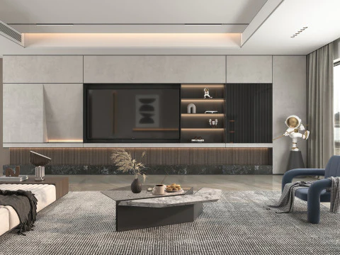 Living Room Scene 12 3D Model