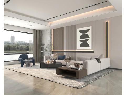 Living Room Scene 12 3D Model