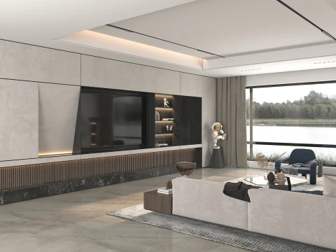 Living Room Scene 12 3D Model