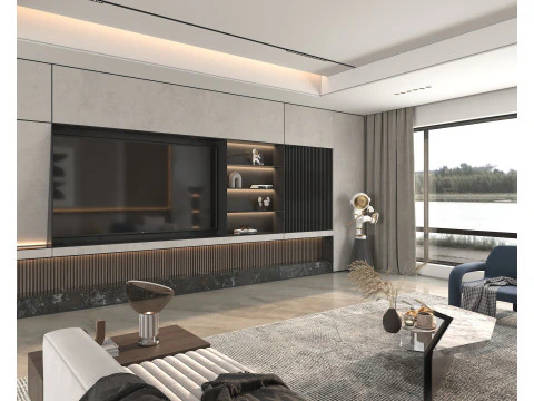 Living Room Scene 12 3D Model