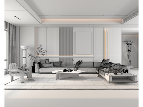 Living Room Scene 12 Modèle 3D