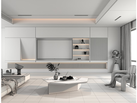 Living Room Scene 12 Modèle 3D