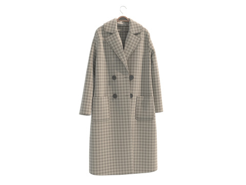 Coat on Hanger Collection 3 Model 3D