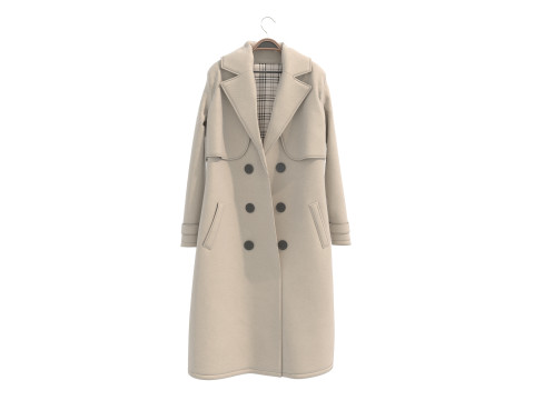 Coat on Hanger Collection 3 Model 3D