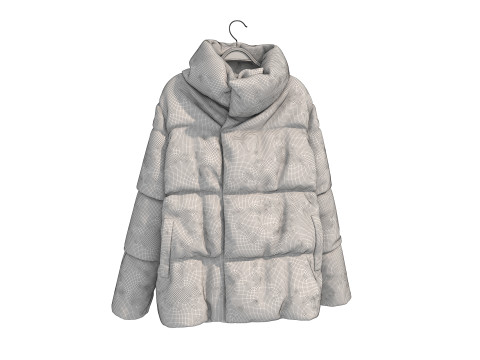 Coat on Hanger Collection 3 Model 3D