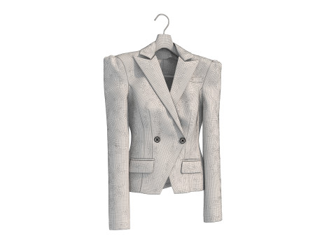Coat on Hanger Collection 3 Model 3D