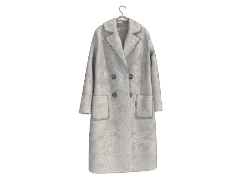 Coat on Hanger Collection 3 3D Model