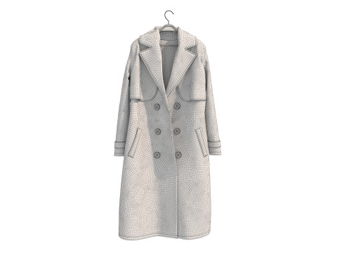 Coat on Hanger Collection 3 Model 3D
