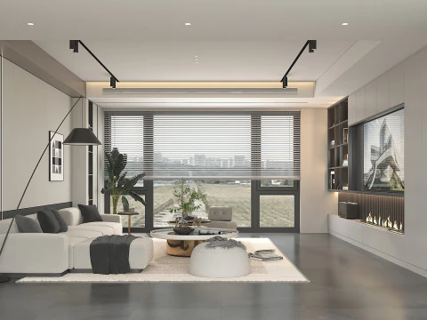 Living Room Scene 13 3D Model