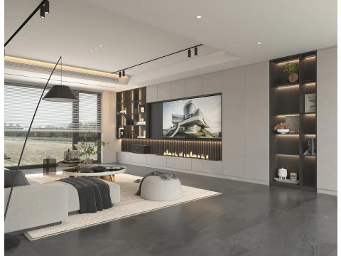 Living Room Scene 13 3D Model