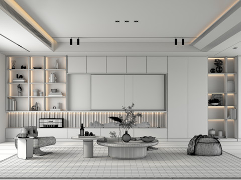 Living Room Scene 13 3D Модель