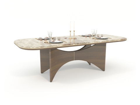 Modern Dining Table and Chairs 41 3D Модель