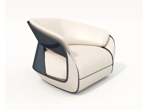 Modern Sofa and Armchair set 6 3D Model