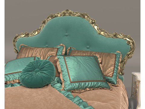 Classic European style Bed set 61 3Dモデル