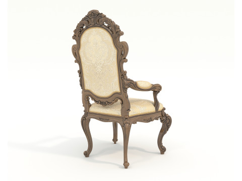 Classic European style Dining Table and Chairs 54 3Dモデル