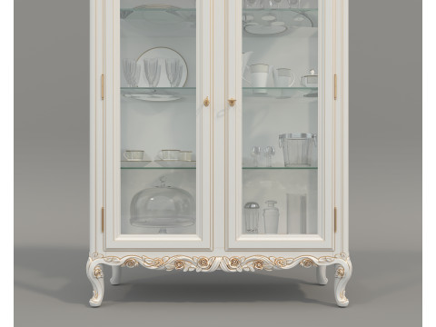 Classic Display Cabinet and Decoration 11 3Dモデル