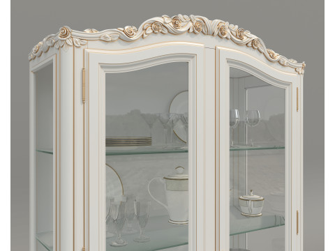 Classic Display Cabinet and Decoration 11 3Dモデル