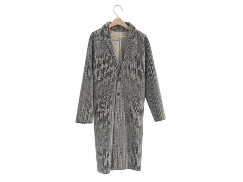 Coat on Hanger Collection 4 3D Model