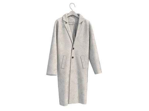 Coat on Hanger Collection 4 3D Model