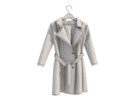 Coat on Hanger Collection 4 3D-Modell