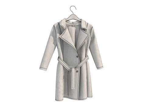 Coat on Hanger Collection 4 3D Model