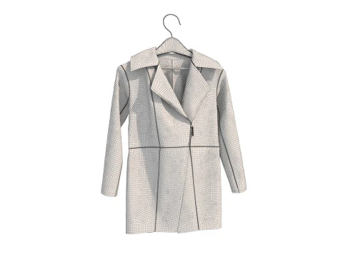 Coat on Hanger Collection 4 3D Model