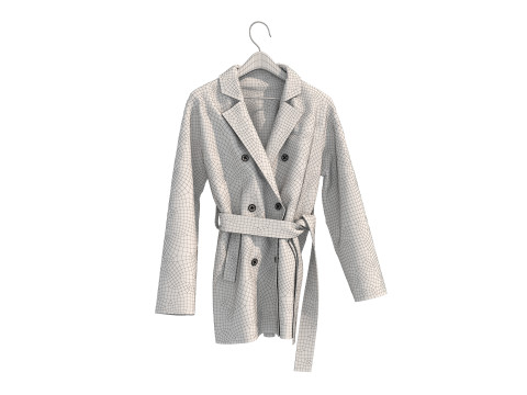 Coat on Hanger Collection 4 3D-Modell