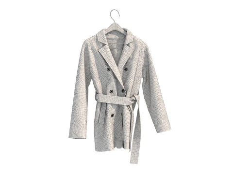 Coat on Hanger Collection 4 3D Model