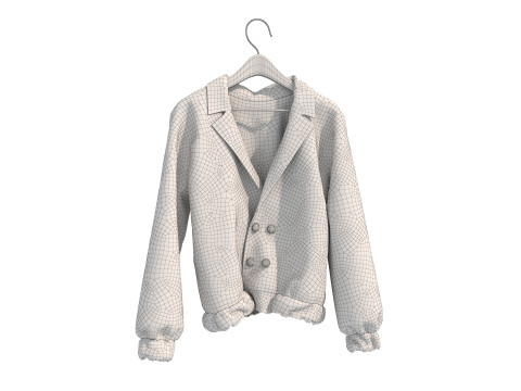 Coat on Hanger Collection 4 3D-Modell