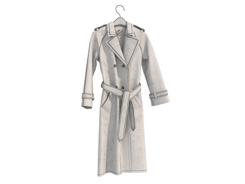 Coat on Hanger Collection 4 3D-Modell