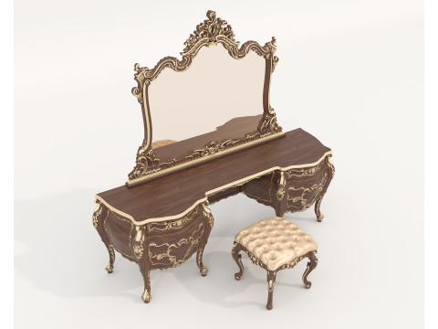 Classic European style Dressing Table 25 3D Model