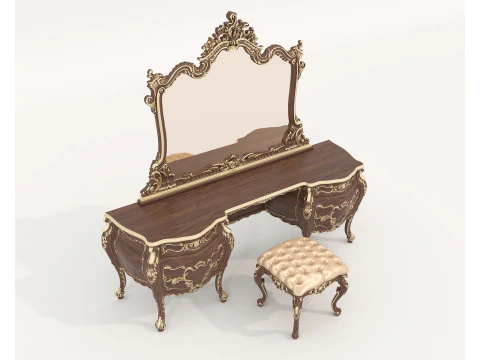 Classic European style Dressing Table 25 3D Model