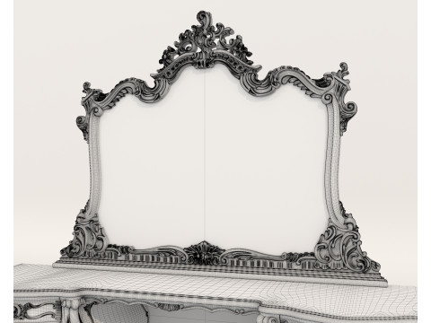 Classic European style Dressing Table 25 3D Model