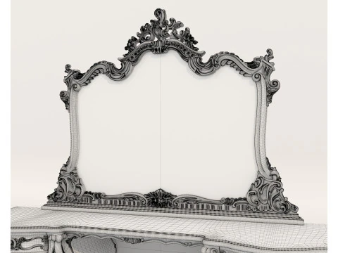 Classic European style Dressing Table 25 3D Model